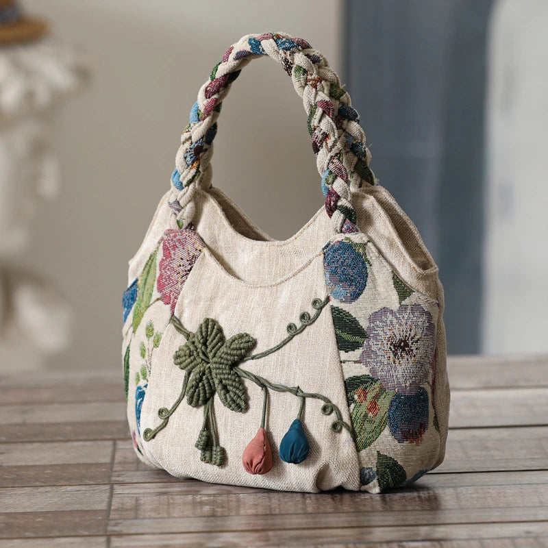 Original Ethnic Style Handbag Canvas Embroidered Women's Bag