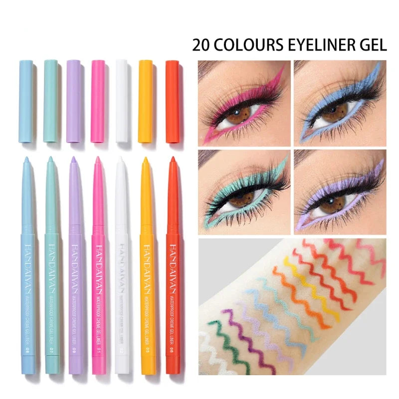 Purple Waterproof Matte Eye Cosmetics EyeLiner Pencil Long Lasting Eye Liner Pencil