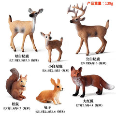 Christmas Children Cognitive Gift Wild Forest Animal Deer Model Simulation Toy