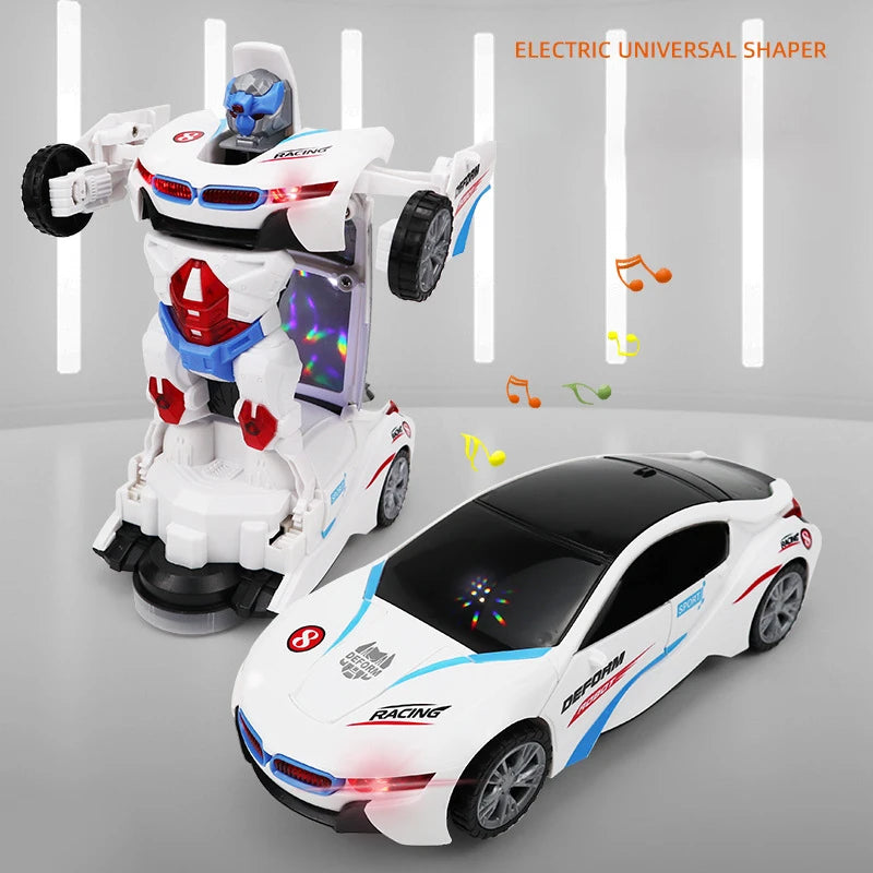 Creative Transformation Rotating Car Robot Toys Funny Electric Universal Toy Car Model Children's Puzzle Toys Boys