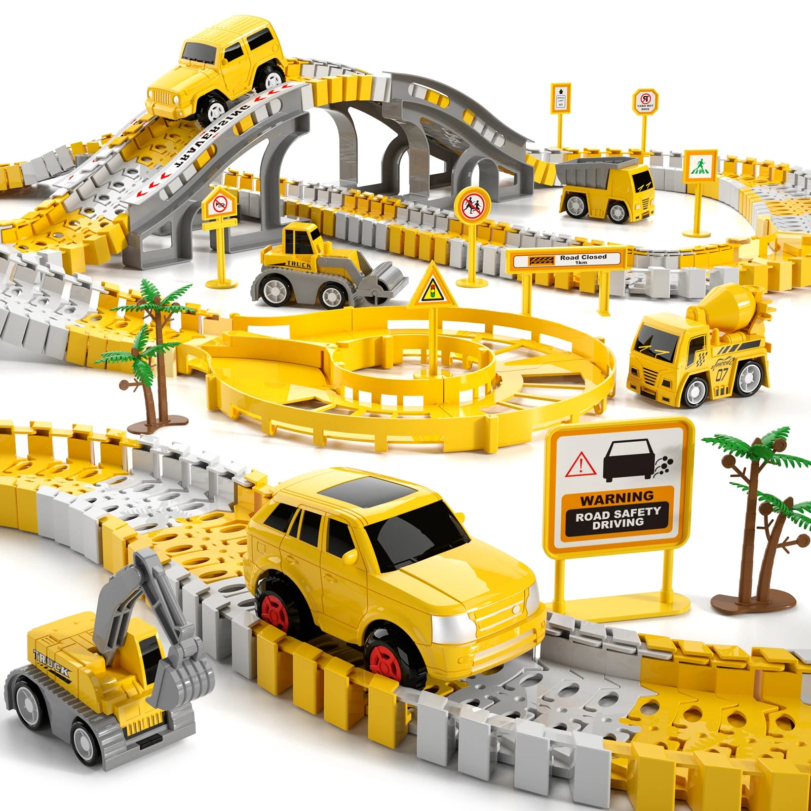 236 PCS Race Tracks Toys Gifts for 3 4 5 Year Old Boys Kids