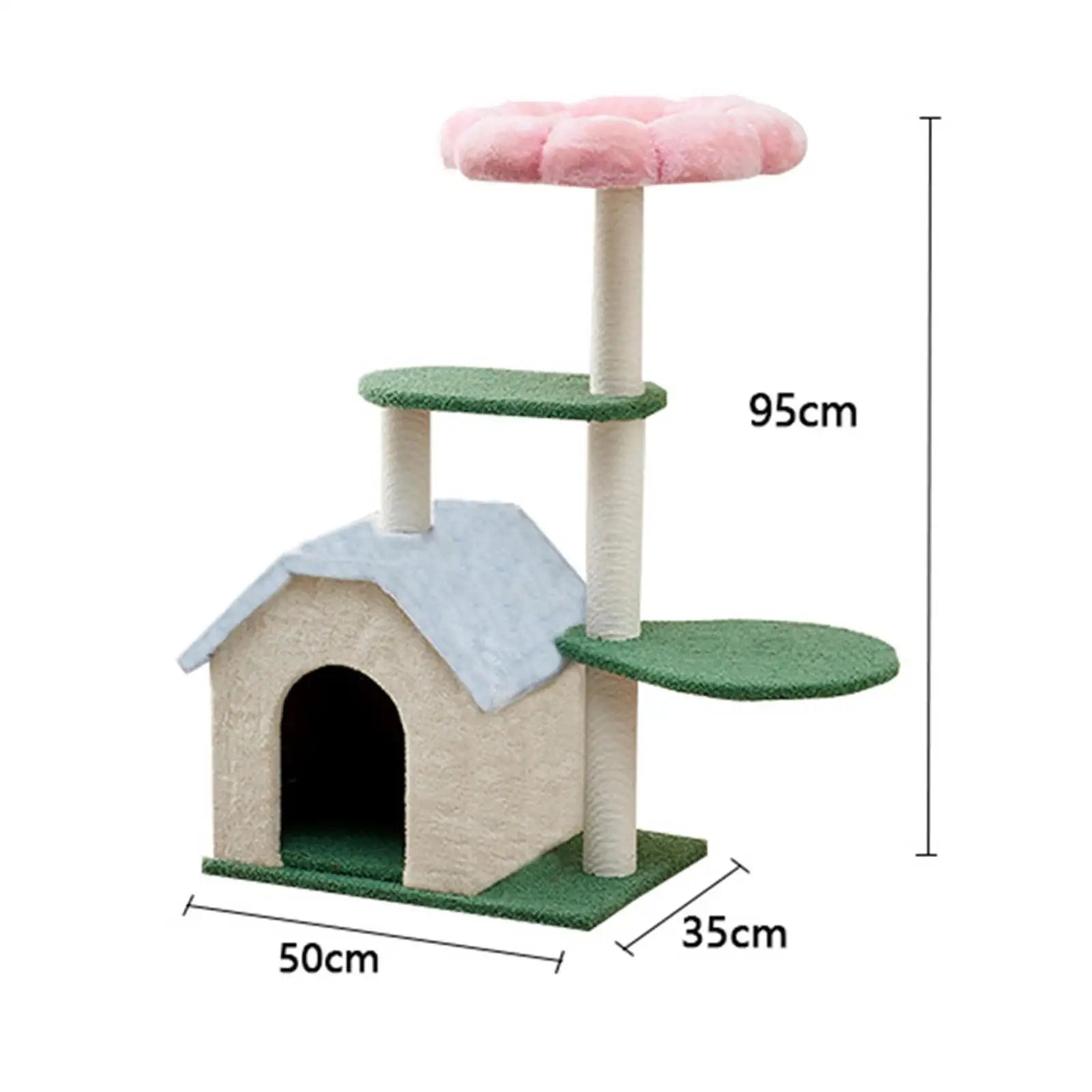 Cat Climbing Tree Cat Bed Multi Tiers Vertical Furniture Protector Tower with Condo for Kittens Activity Center Play Rest