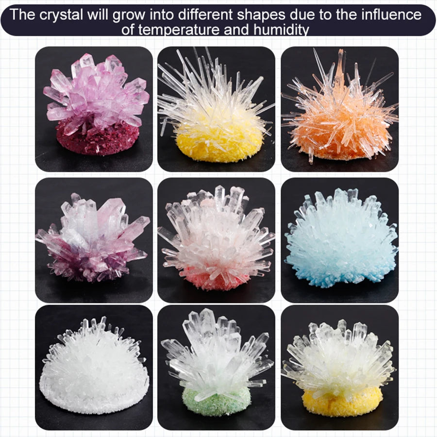 Crystal planting experiments, Science and education toys, DIY growable crystals