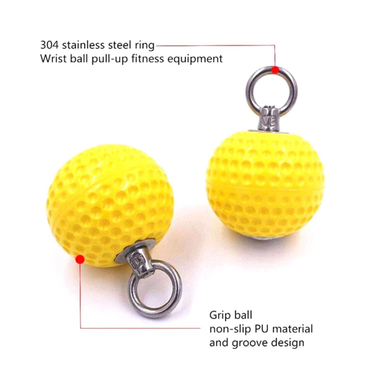 Power Ball Hold Grips for Biceps Kettlebells Home Gym Use Workout Bouldering