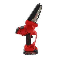 Electric Compact Portable Chainsaw Rechargeable Battery Powered Cutting Logging