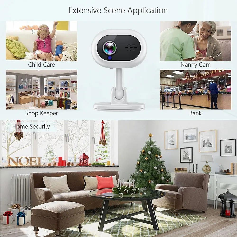 1080P HD Camera Wifi Night Vision Motion Detection Security Surveillance Baby Monitor