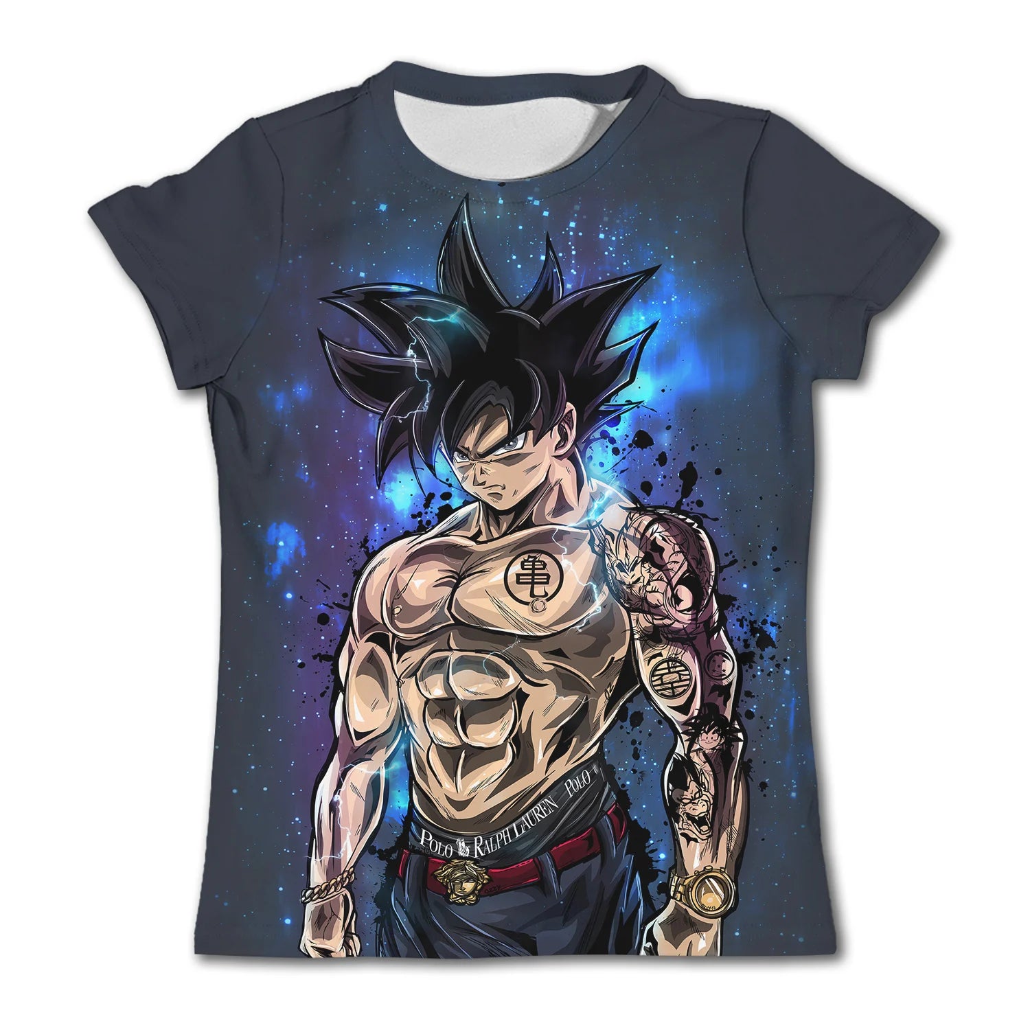 Men's cartoon anime Dragon Ball Z T-shirt for children and boys T-shirt for children's summer short sleeved men's T-shirt