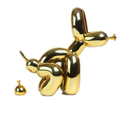 Balloon Dog Sculpture Balloon Art Statue Mini Collectible Figure Home Decoration Resin Figurine Desk Accessories Room Decor