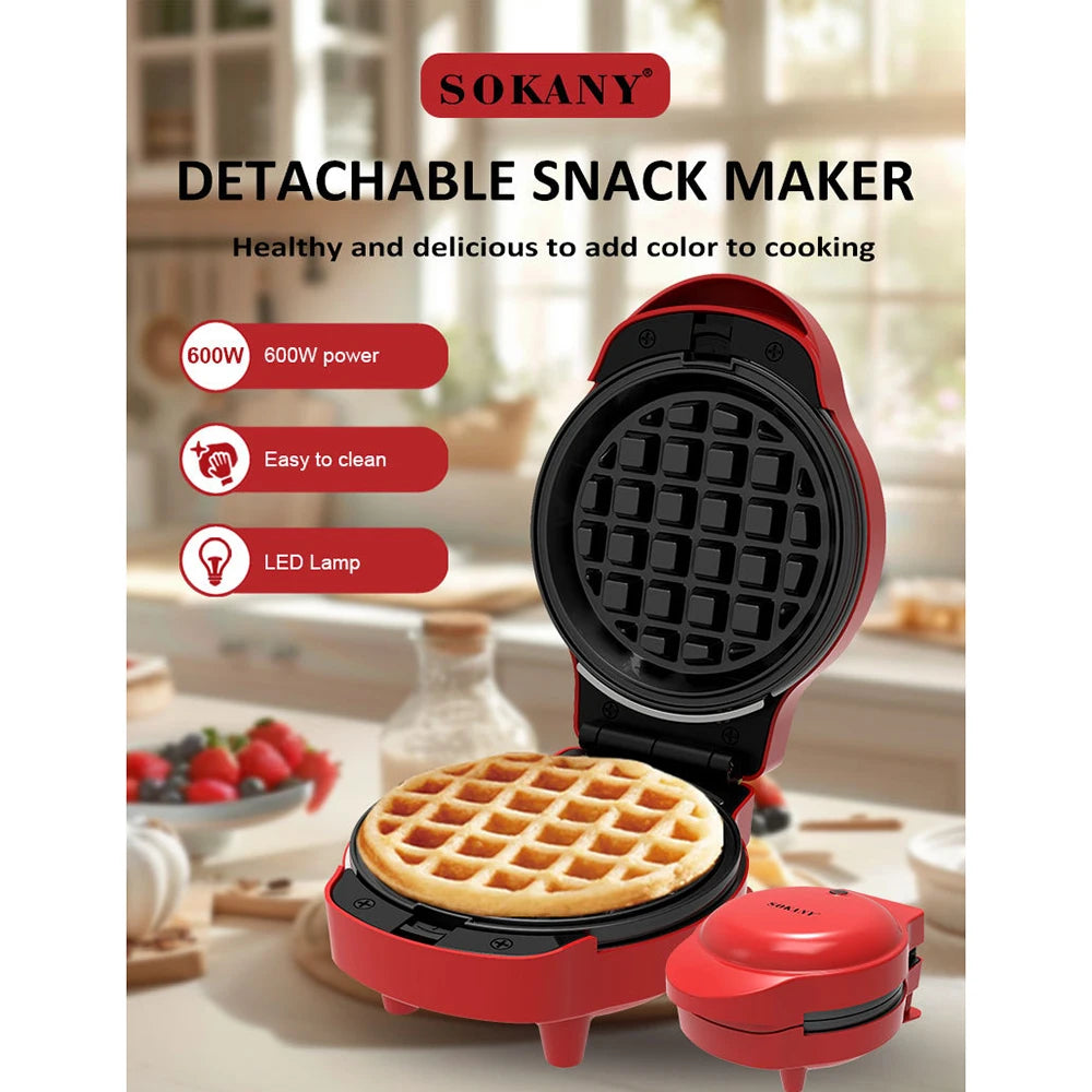 Waffle Maker Pizza Machine Electric Mini Non Stick Heart Egg Bubble Cake Bread Toaste