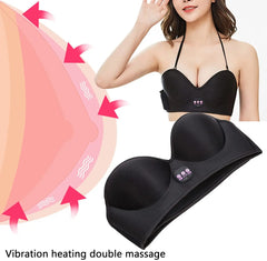 Electric Breast Massage Bra Infrared Heating Chest Enlargement Stimulator Enhancer Massager