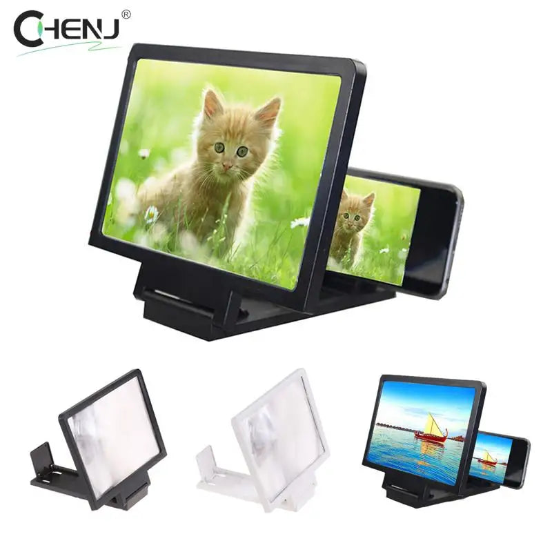 3D Cell Phone Screen Magnifier HD Video Amplifier Stand