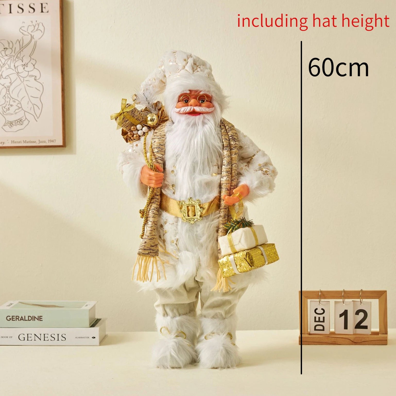 Santa Claus Doll Christmas Doll Desktop Santa Claus Figure Santa Figurine Ornament 2023 Xmas Decor Home Christmas