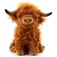 Simulation Highland Cow Plush Animal Doll Soft Stuffed Highland Cow Plush Toy