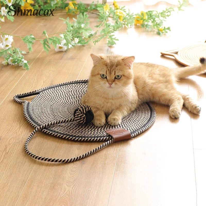 Cats Scratch Pad Natural Cotton Rope Cat Scratch Pad Pet Sleeping Mat Durable Scratch Resistant Furniture Protector Pet Supplies