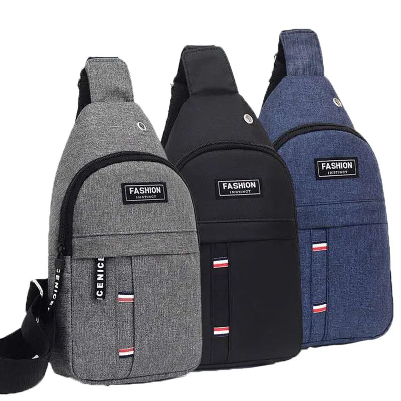 Men's Chest Bag Fashion Casual Sports Water-Proof Shoulder Crossbody Bag