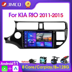 JMCQ 9" Android 11 2DIN 4G+WiFi DSP Car Radio Multimedia Video Player For KIA RIO K3 PRIDE 2011-2015 Navigation GPS 2din Carplay