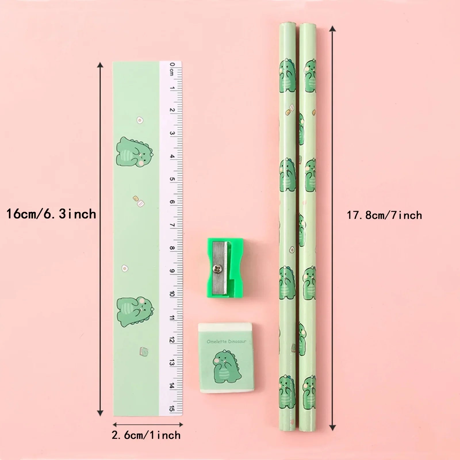 5Pcs Cute Cartoon Pencil Set