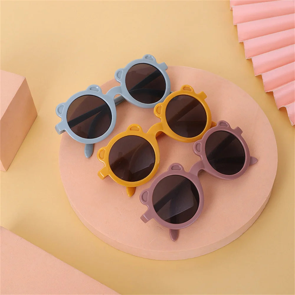 Fashion Children Sunglasses Classic Round Cute Bear Cartoon Sunglasses Girls Boys Kids Sun Glasses UV400 Eyewear Baby Glasses