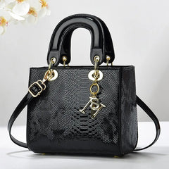 New Designer Crocodile Leather Women Shoulder Bag