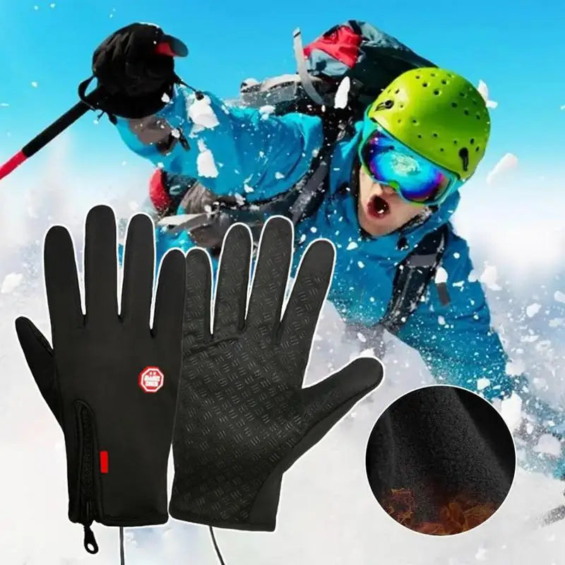 winter gloves men women black work  Non Slip Touch Screen gloves driving gloves men snow fishing waterproof hand warmers gloves