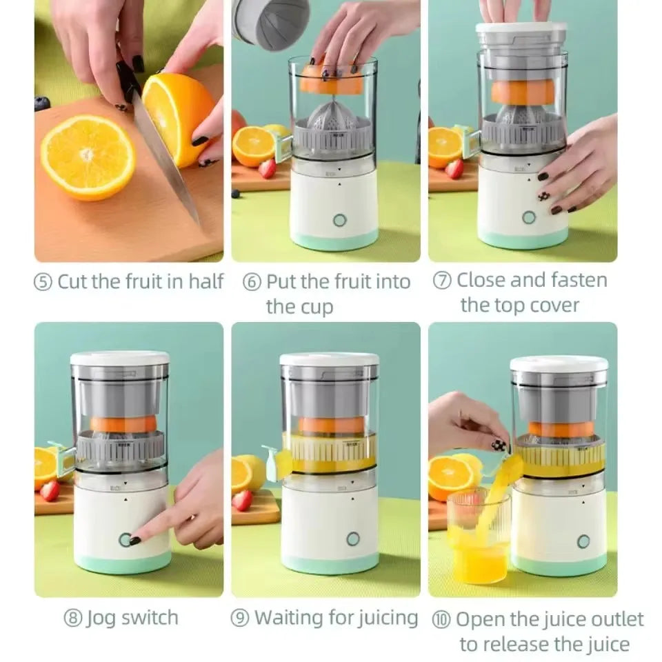 Multifunctional Electric Juicer Small Portable Juice Residue Separation Orange Squeezer Fully Automatic Fruit Juice Extractor