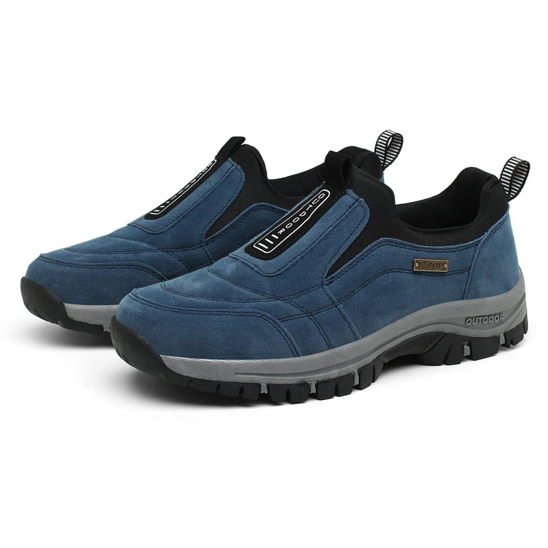 Outdoor Shoe Men Sneakers Autumn Slip On Casual Men Shoes Breathable Suede Leather Shoes