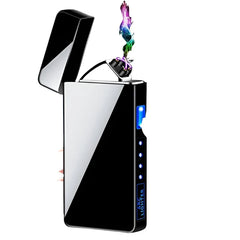 New Pulse Dual Arc Plasma USB Charging Portable Windproof Metal Cigar Lighter Outdoor Camping