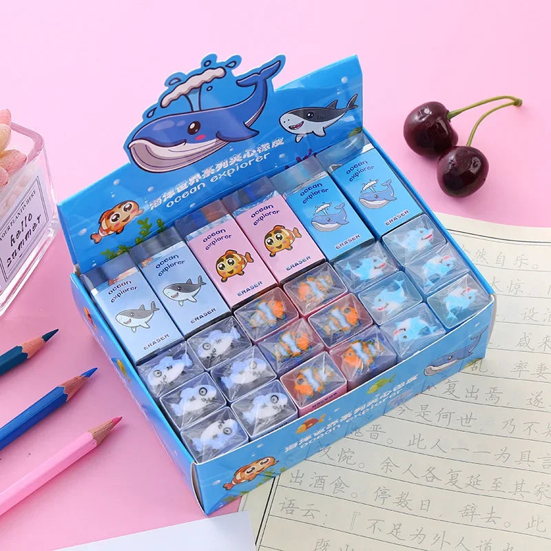 Fruit jelly scent cute creative cartoon eraser less crumbs student school supplies stationery