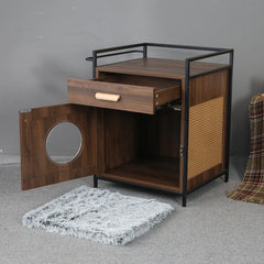 Factory Hoopet Pet New Inventions Solid Wood Nightstand Cat Bed House Furniture