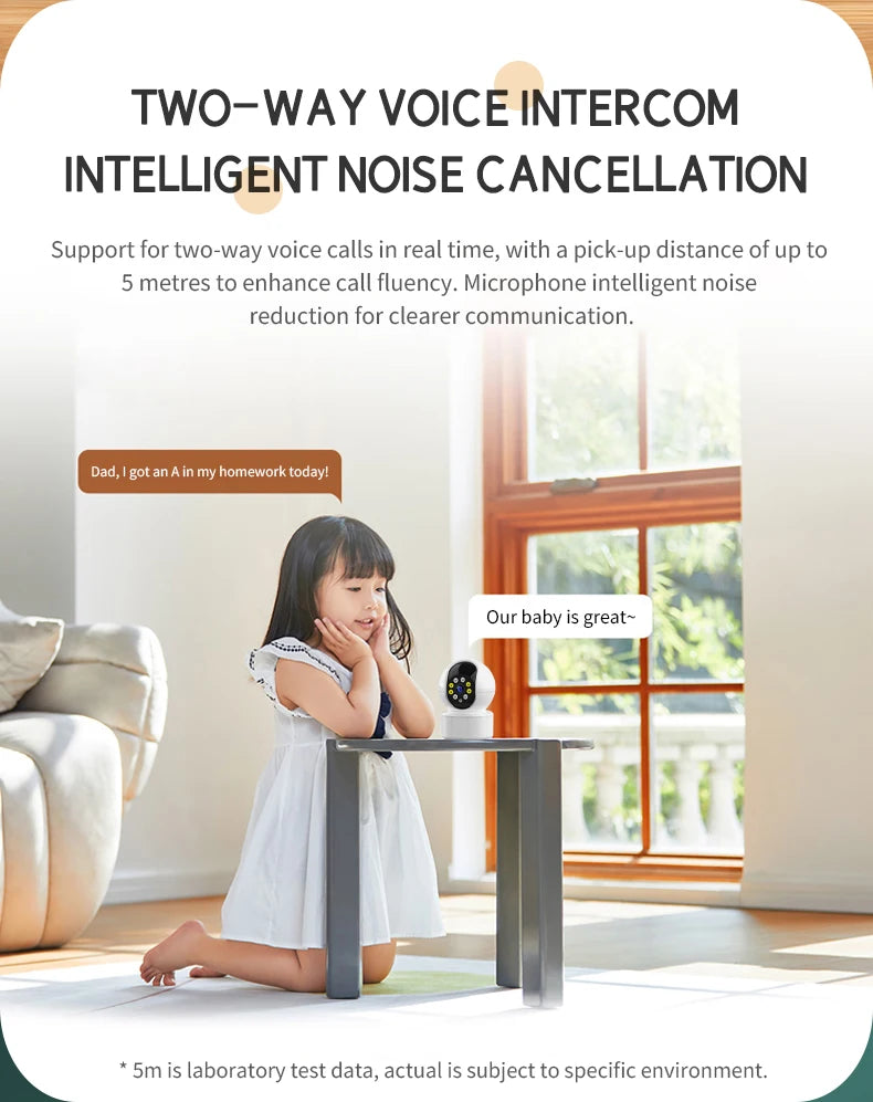 IP Camera Inteligent Motion Detector Audio Recorder Wireless Baby Safety Monitor