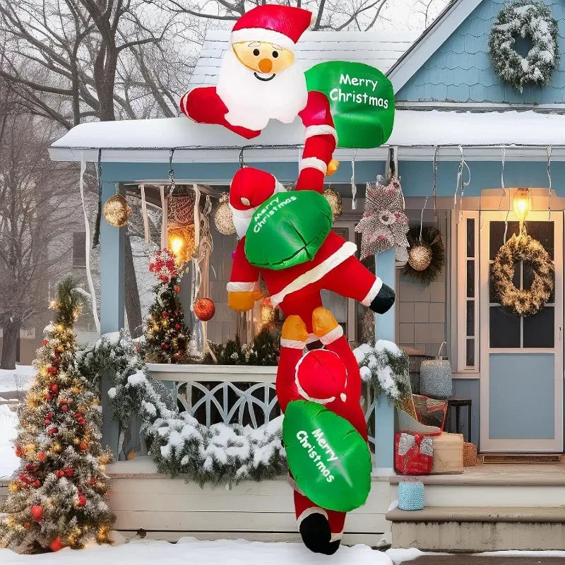 Christmas Decoration 4 Giant Father Christmas Snowman Inflatable Outdoor