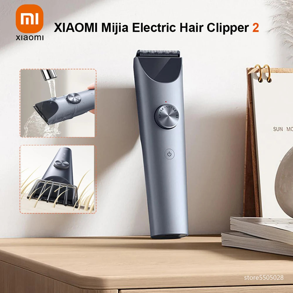 Hair Clipper 2, Electric Cordless Hair Trimmer Rechargeable Professional Barber Hair Cutting Machine for Men Women