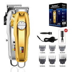 Professional Hair Trimmer Men's Hair Clipper Cordless Electric USB Charging LCD Display Barber Hair Cutting Machine