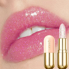 Jelly Glitter Moisturizing Lipstick 24 Hours Natural Hydrating Colored Lip Balm