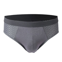 Men's Bamboo Mesh Briefs Underwear Hombre Hole Large Size Panties Male Shorts Lingerie Breathable Underpants