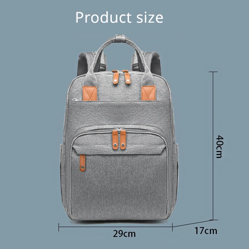 New Extended Baby Bed Mommy Bag with Large Capacity and Urinary Spacer Multi Layer Mother Travel Backpack