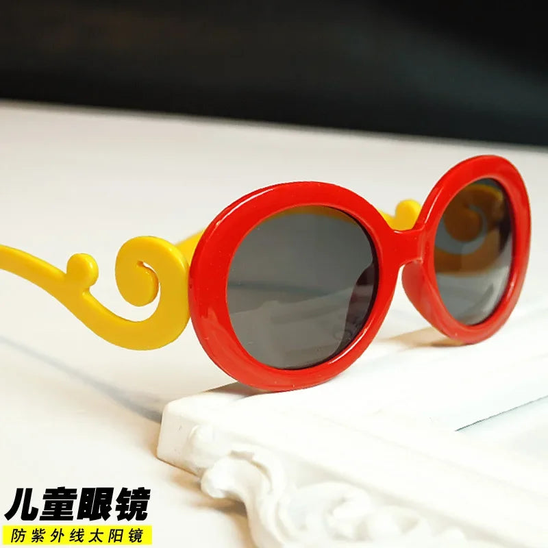 Sunglasses Cute Radiation Protection Sunglasses UV400 New Girls Sport Sun Glasses For Baby  Boys Glasses Oculos