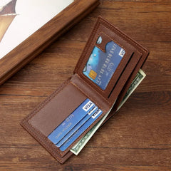 Thin Multi Card Large Capacity Horizontal Business Soft Leather Wallet for Men