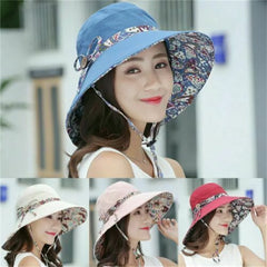 Bucket Hat Women Fashion Summer Wide Brim Hat