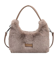 Luxury Faux Fur Fashion Mini Tote Bag Women's Handbags