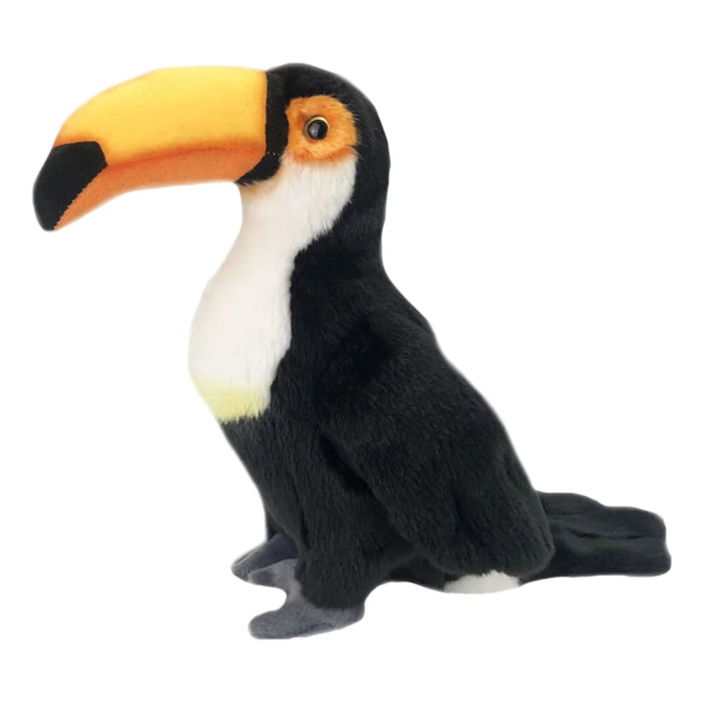 Toucan Stuffed Toy Plush Parrot Plaything Animal Filling Cartoon Lovely