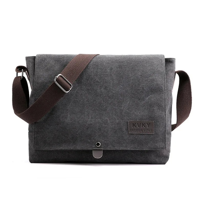 Men's Vintage Canvas Bag Men Casual Crossbody Bag For Men Messenger Bag Man Travel Shoulder Bags