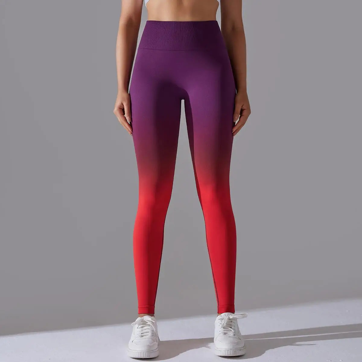 Seamless Leggings Ombre Fitness Exercise Running Workout Pants Push Up Butt Scrunch Yoga Pants