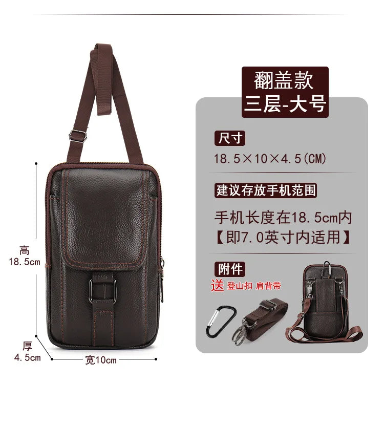 for Doogee V Max Plus Pro DK10  S Cyber Mobile phone bag belt mobile phone case leather mobile phone bag outdoor waist bag man