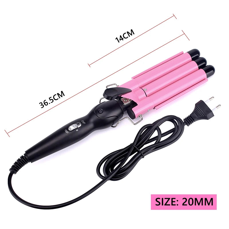 Professional Hair Curling Iron Ceramic Triple Barrel Hair Curler Irons