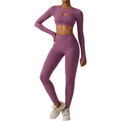 High Quality Yoga Sets 3 Piece Woman Yoga Clothes Fitness Clothing