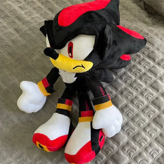 40cm New Dark Hell Blue Black Shadow Hedgehog Sonic Plush Toy  Stuffed Doll Animal Cotton Toys Kids Birthday Gifts