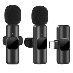 New Wireless Lavalier Microphone Portable Audio Video Recording Mini Mic for IPhone Android