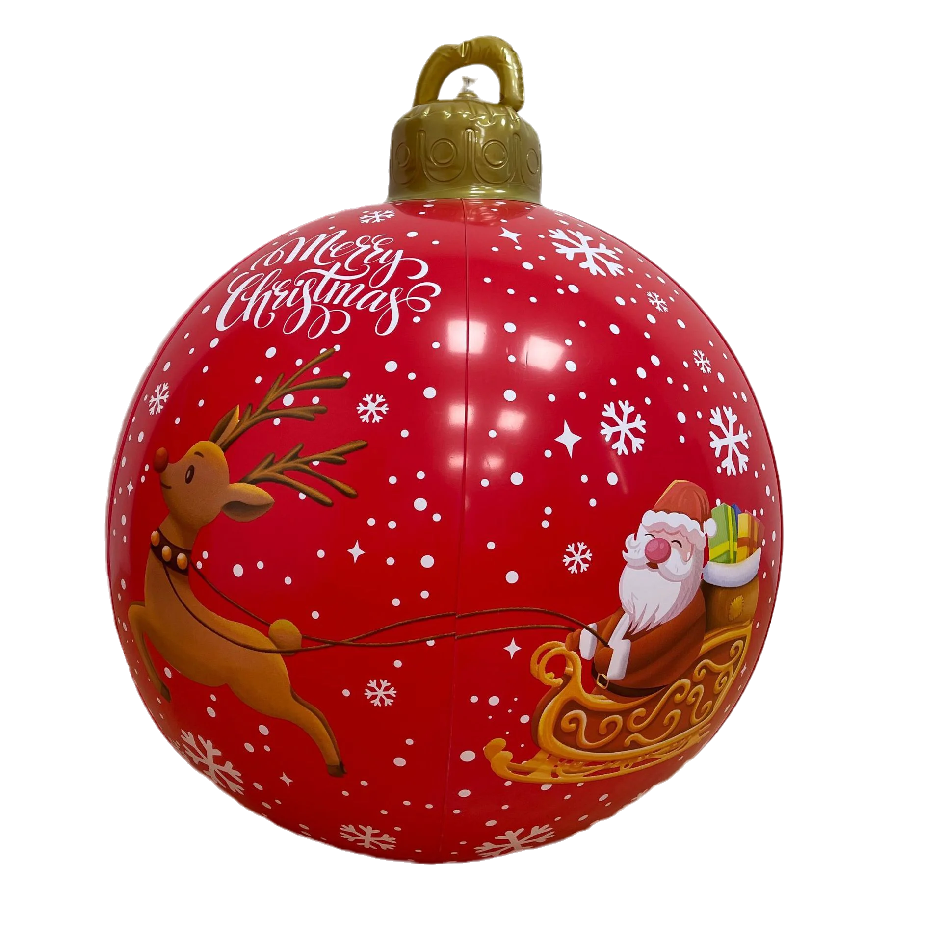 60cm Outdoor Christmas Inflatable Decorated Ball PVC Giant Big Large Balls Xmas Tree Decorations