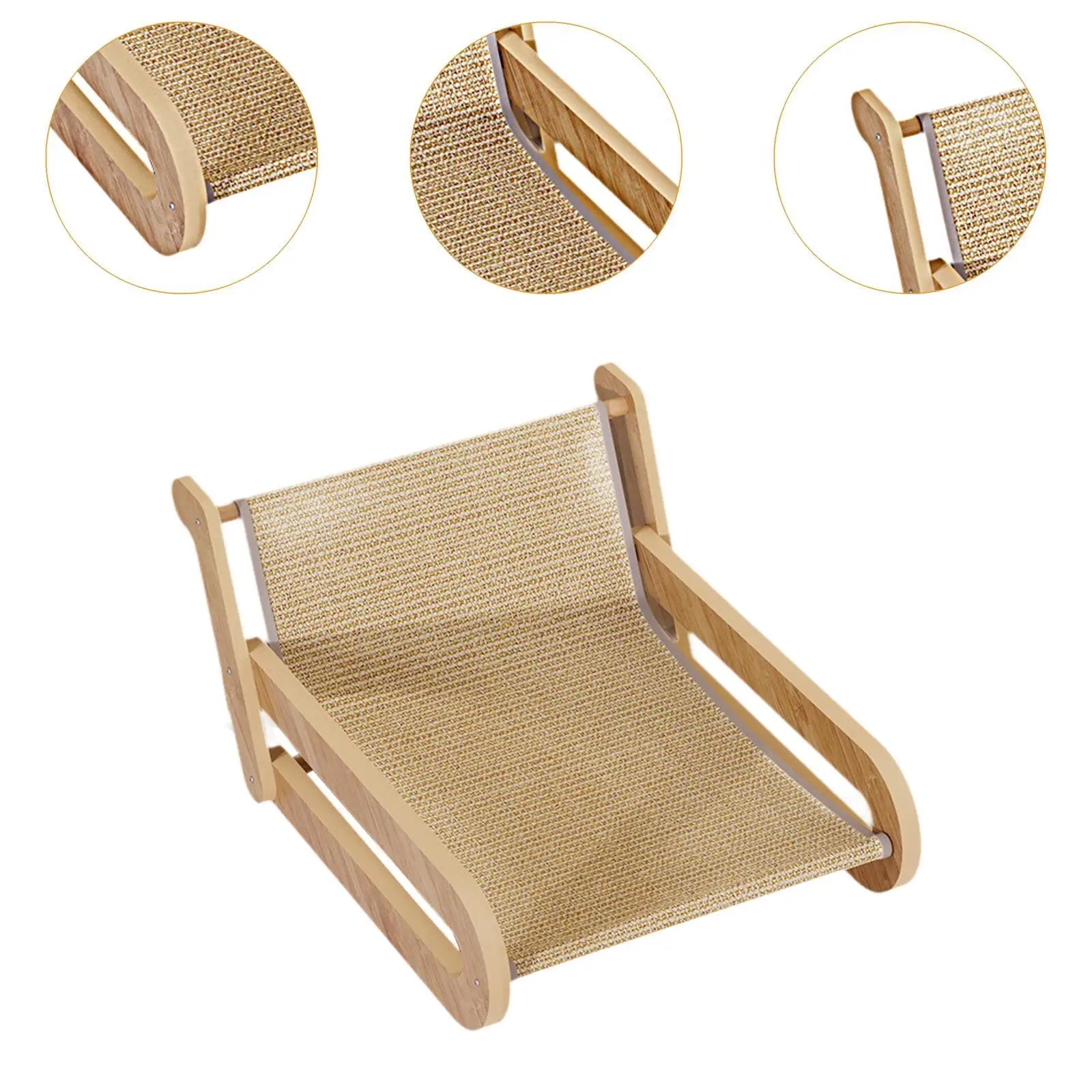 Cat Sisal Lounge Chair Cozy Pet Furniture Sisal Cat Chair Cat Beach Chair for Small Medium Pets